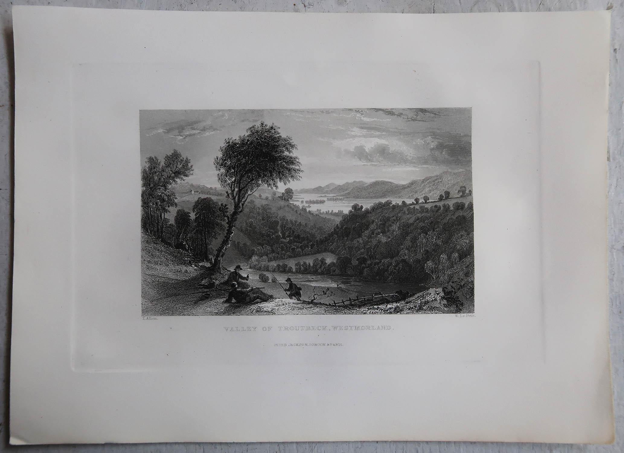 Set of 15 Antique Prints of the English Lake District, circa 1830 1