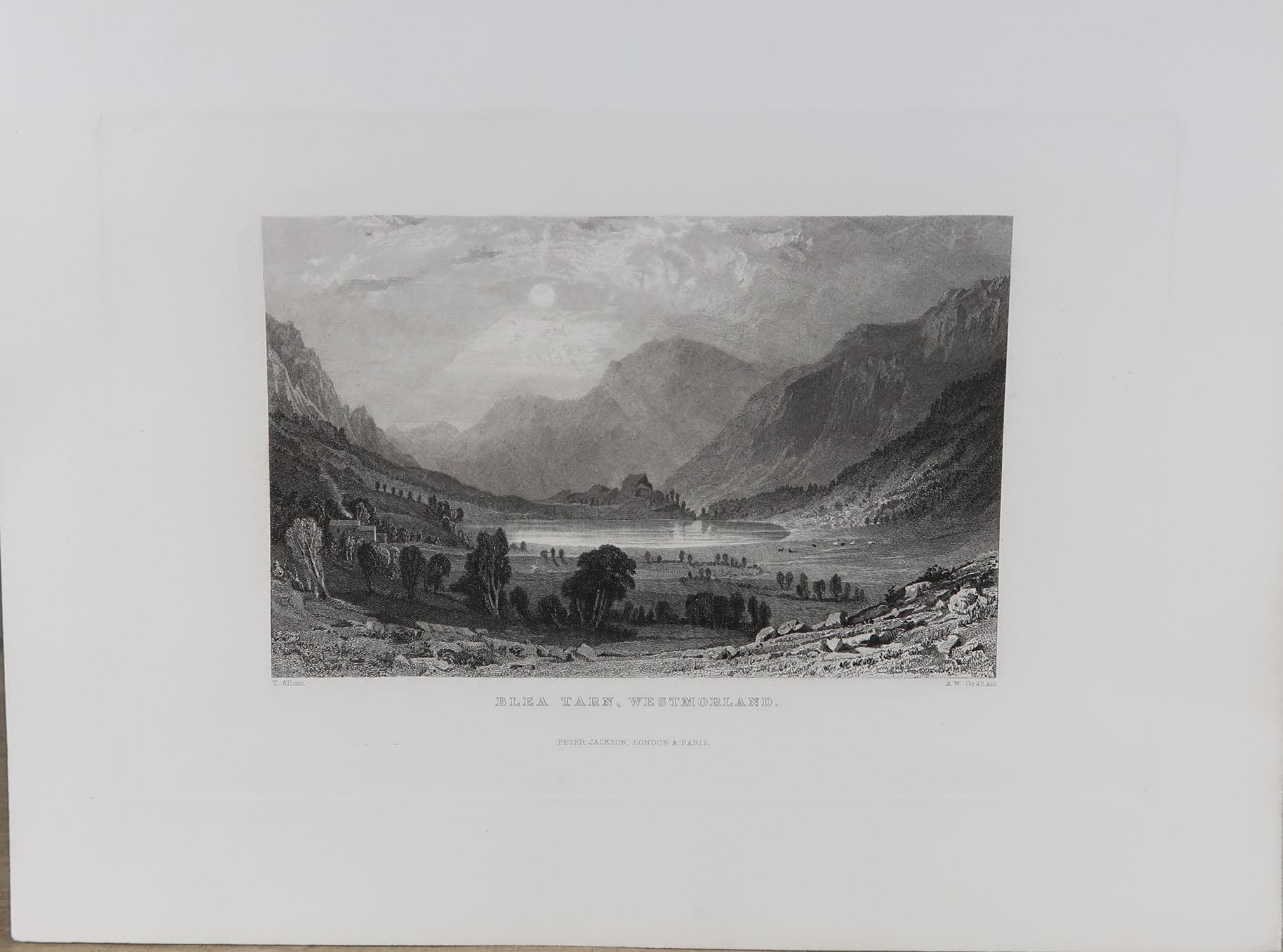 Set of 15 Antique Prints of the English Lake District, circa 1830 3