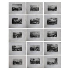 Set of 15 Antique Prints of the English Lake District, circa 1830 Set of 15 Antique Prints of the English Lake District, circa 1830