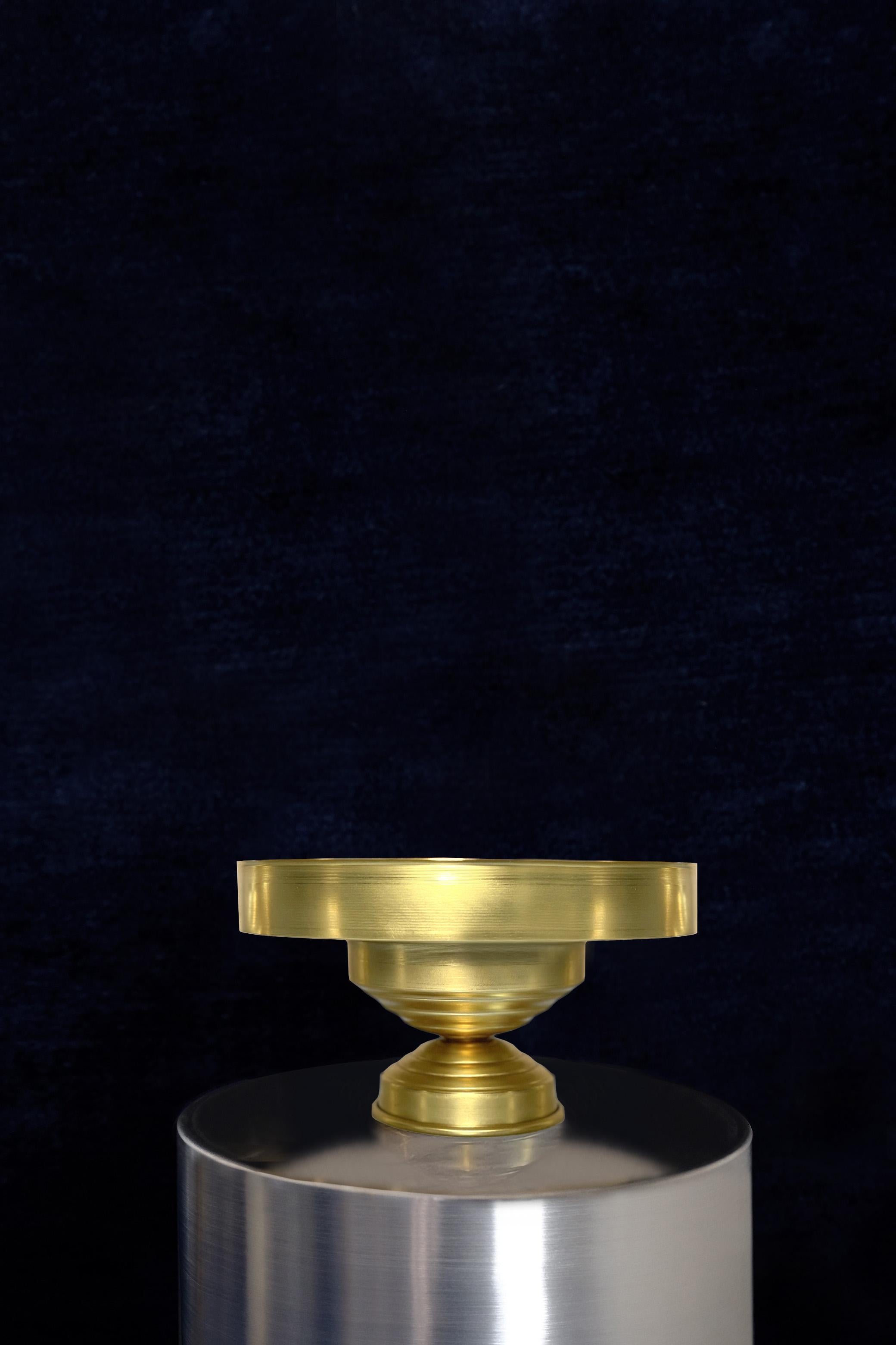 15er Set Tafelaufsatz aus Messing, skulpturales architektonisches italienisches Collectional-Design (Minimalistisch) im Angebot