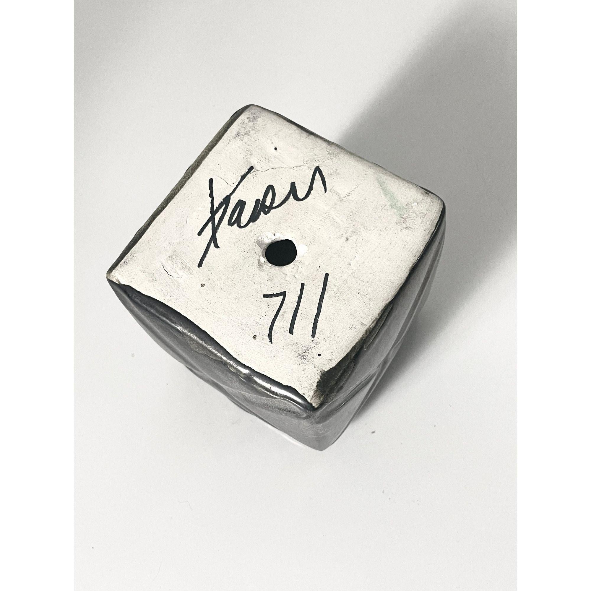 Set of 15 Ceramic Cubes Modern Art Wall Sculpture by Kaiser Suidan 7