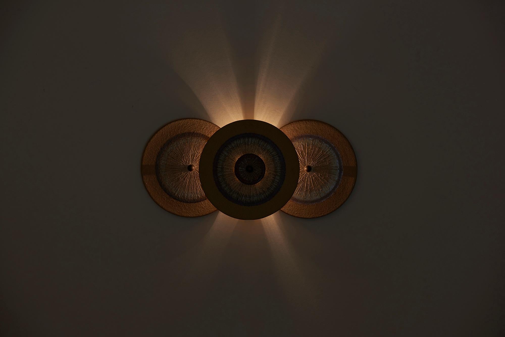 Set of 15 Ceramic Wall Lights by Noomi Backhausen & Poul Brandborg for Søholm 3