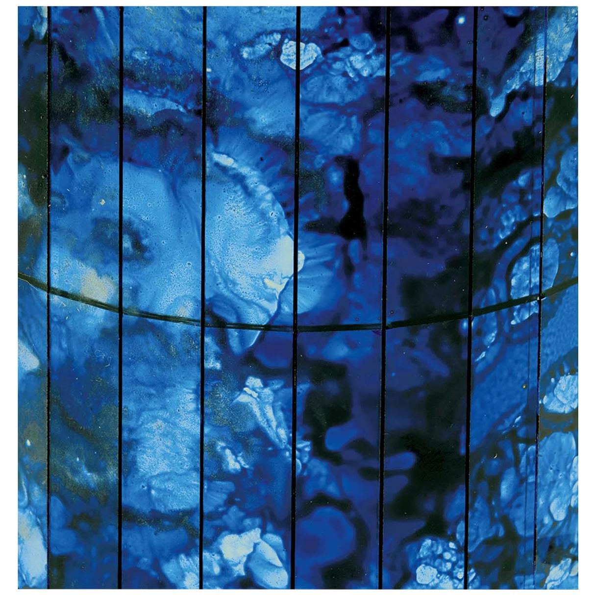 Satz von 15 Damast-Saphir-Dekorationspaneelen