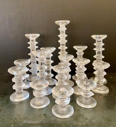 Set of 15 Festivo glass candleholders by Timo Sarpaneva for Iittala