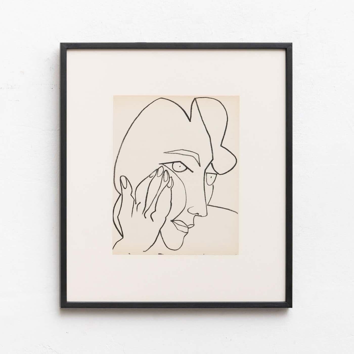 Satz von 15 gerahmten Lithographien von François Gilot, 1951 8