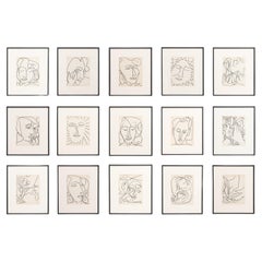 Set of 15 François Gilot Lithographies, 1951