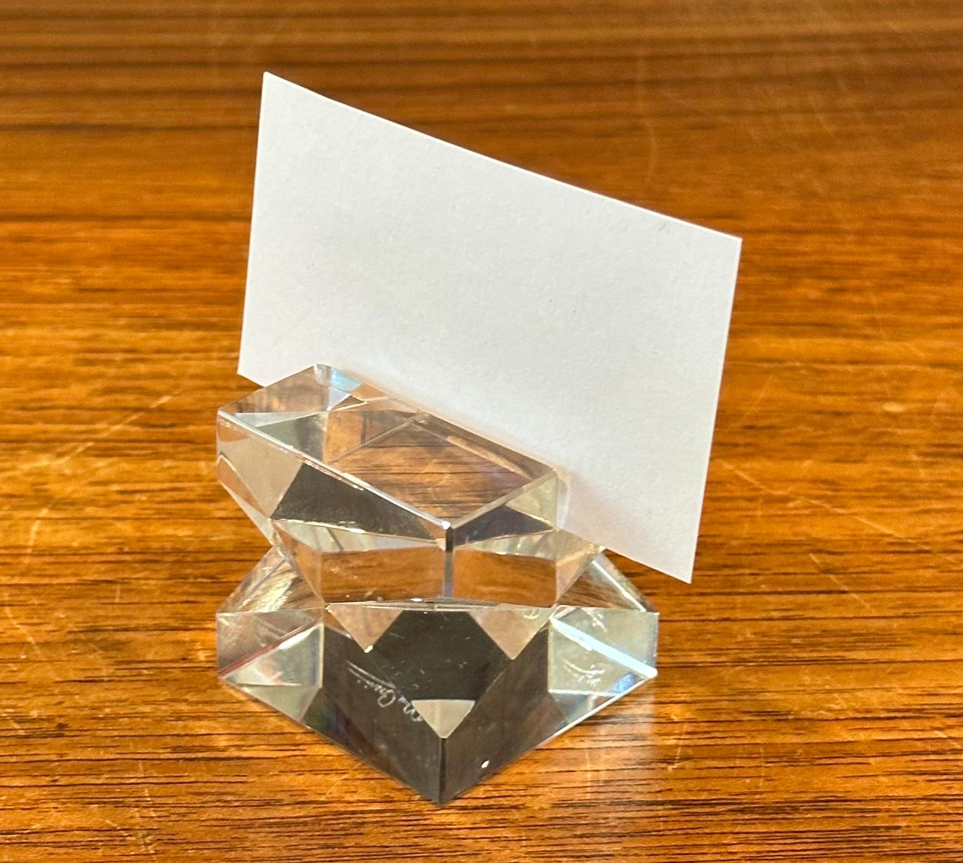 Juego de 15 Mantenedores de mesa de cristal Hollywood Regency de Oleg Cassini en venta 3