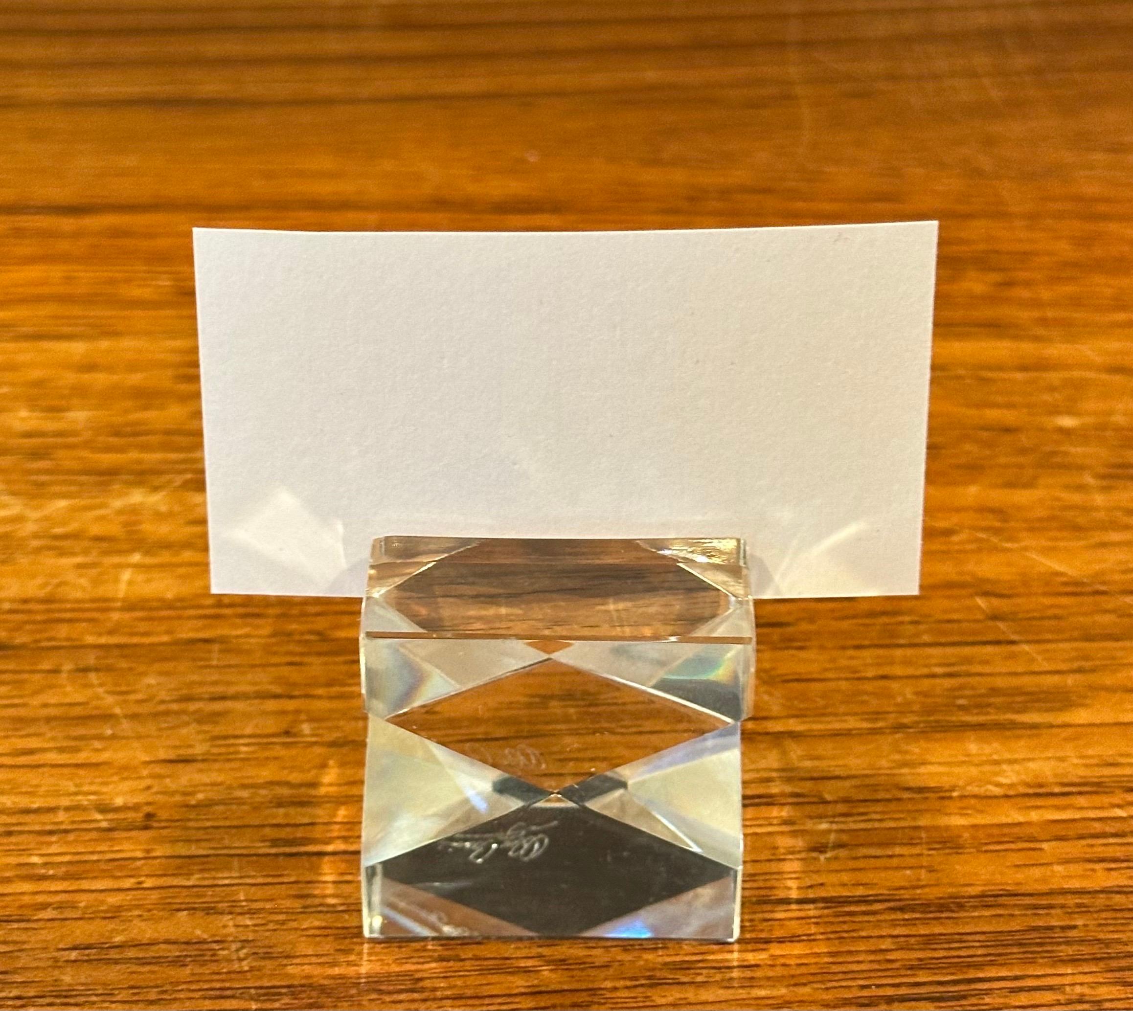 Juego de 15 Mantenedores de mesa de cristal Hollywood Regency de Oleg Cassini en venta 4