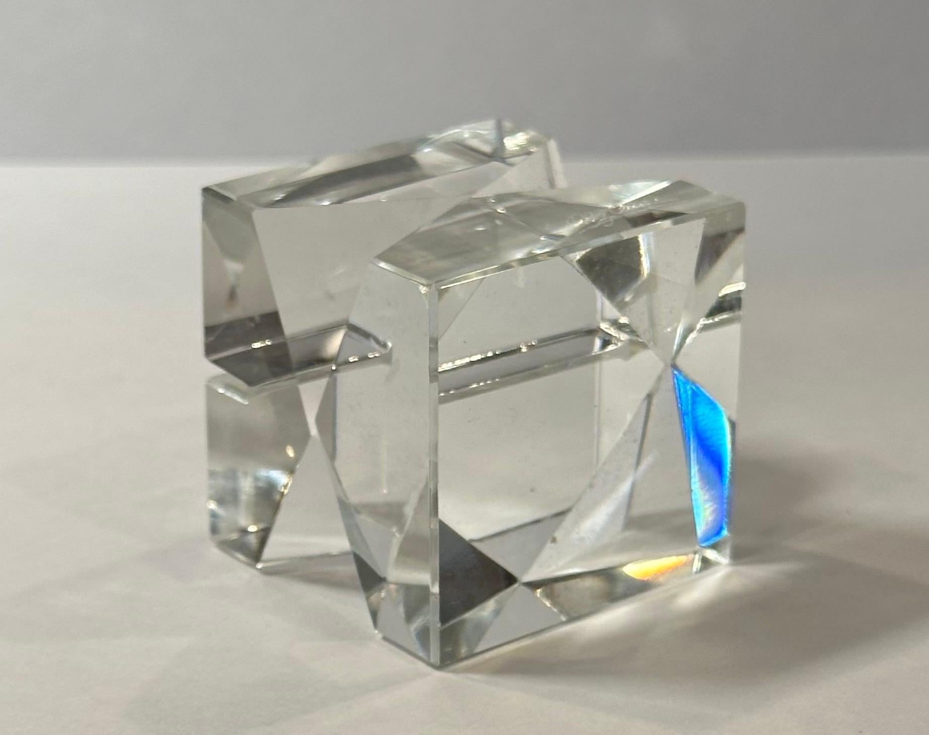 Juego de 15 Mantenedores de mesa de cristal Hollywood Regency de Oleg Cassini en venta 7