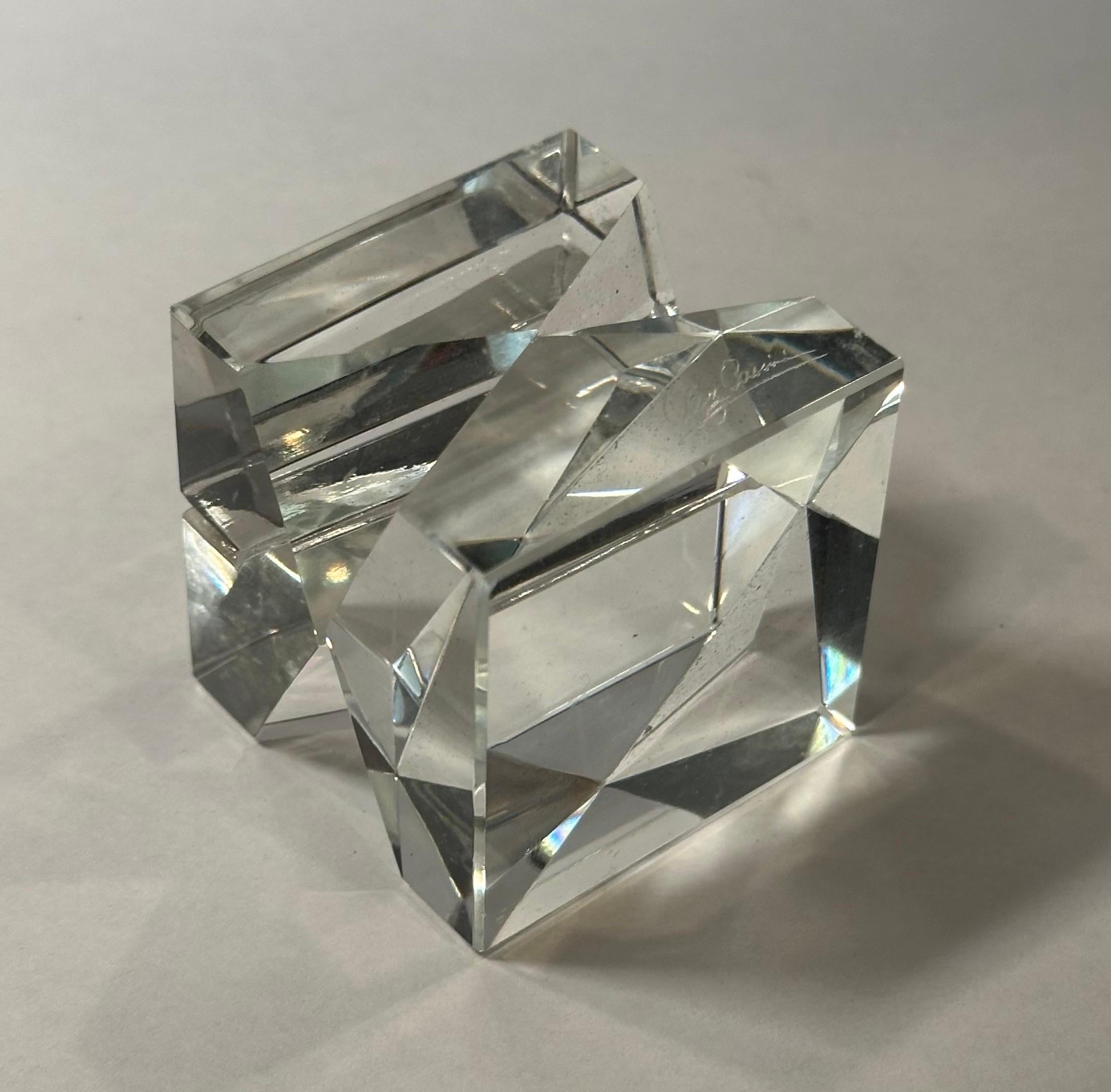 Juego de 15 Mantenedores de mesa de cristal Hollywood Regency de Oleg Cassini en venta 8
