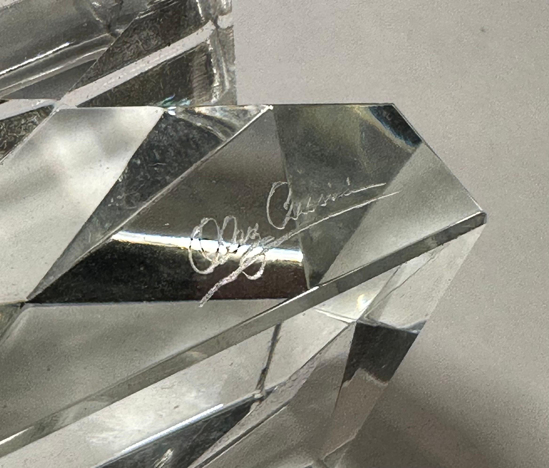 Juego de 15 Mantenedores de mesa de cristal Hollywood Regency de Oleg Cassini en venta 9