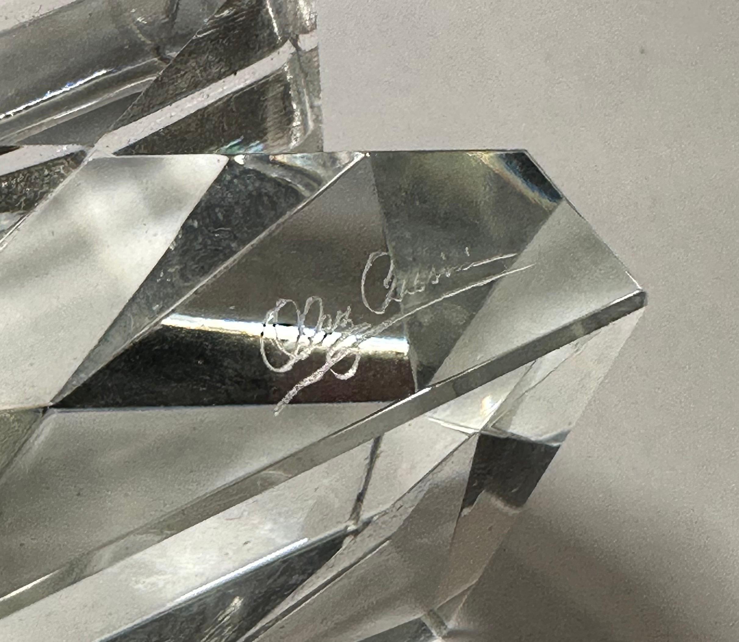 Juego de 15 Mantenedores de mesa de cristal Hollywood Regency de Oleg Cassini en venta 10