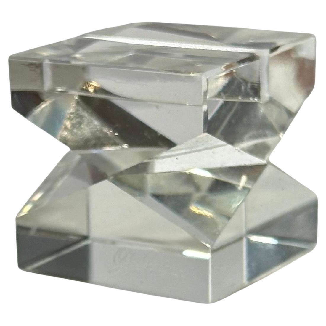 Juego de 15 Mantenedores de mesa de cristal Hollywood Regency de Oleg Cassini Estadounidense en venta