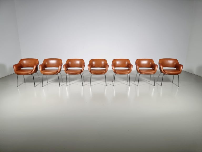 Set of 7 Kilta 'Model 1106/3' Chairs by Olli Mannermaa for Cassina ...