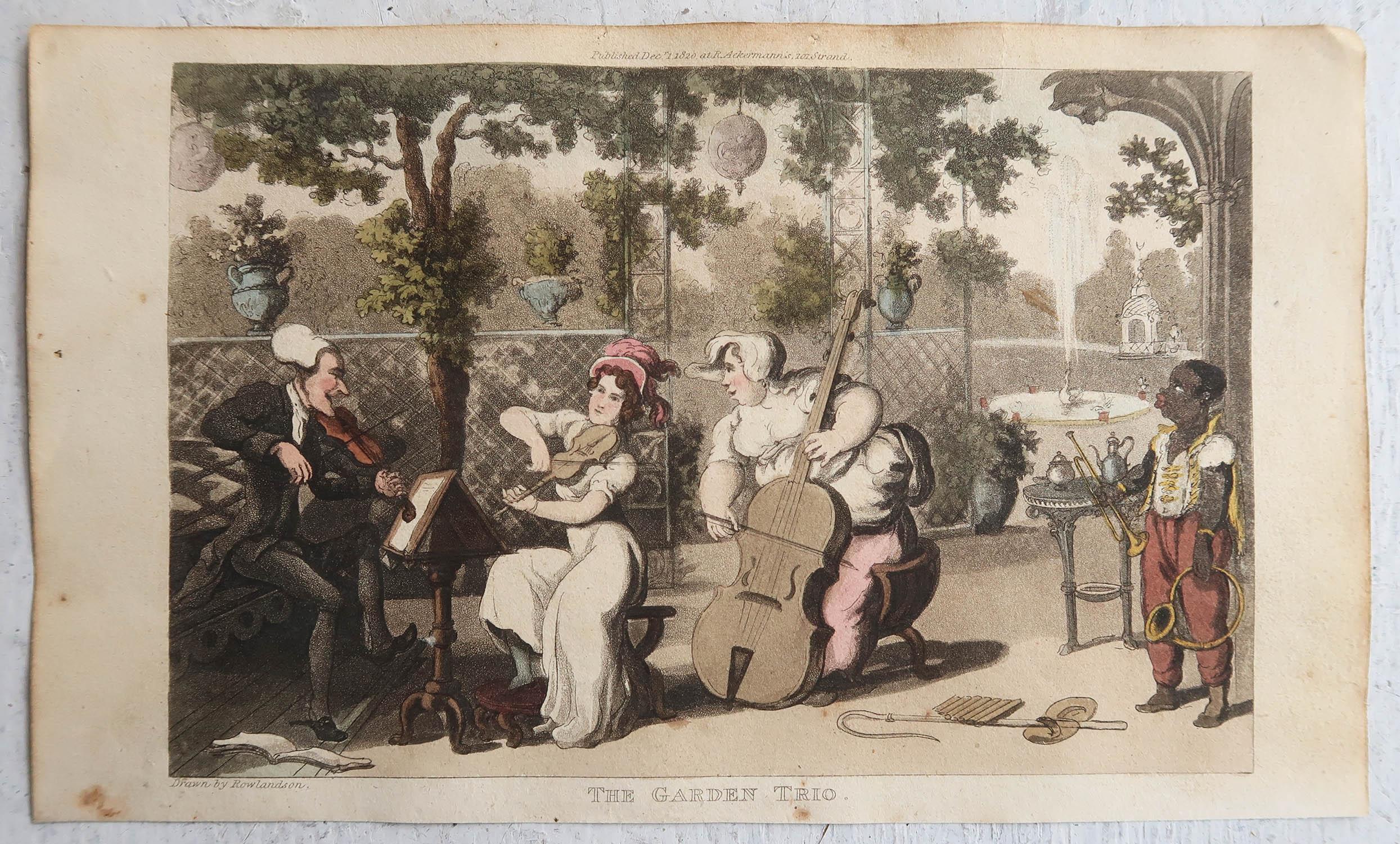 Set of 15 Original Antique Prints After Thomas Rowlandson. Dated 1819 For Sale 2