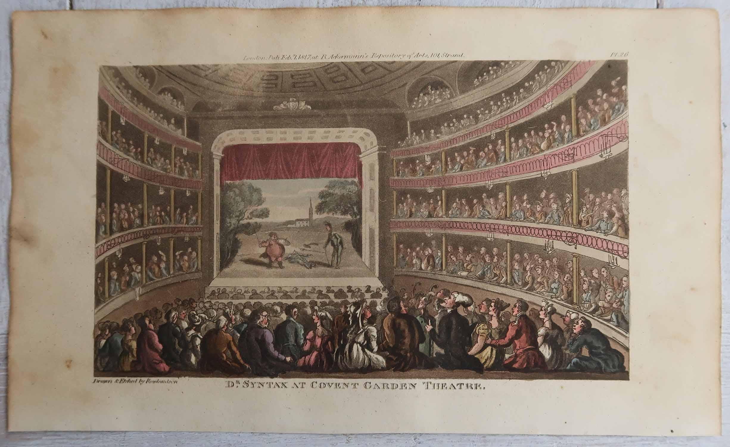 Set of 15 Original Antique Prints After Thomas Rowlandson. Dated 1819 For Sale 6