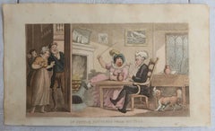 Set di 15 stampe antiche originali di Thomas Rowlandson. Datato 1819