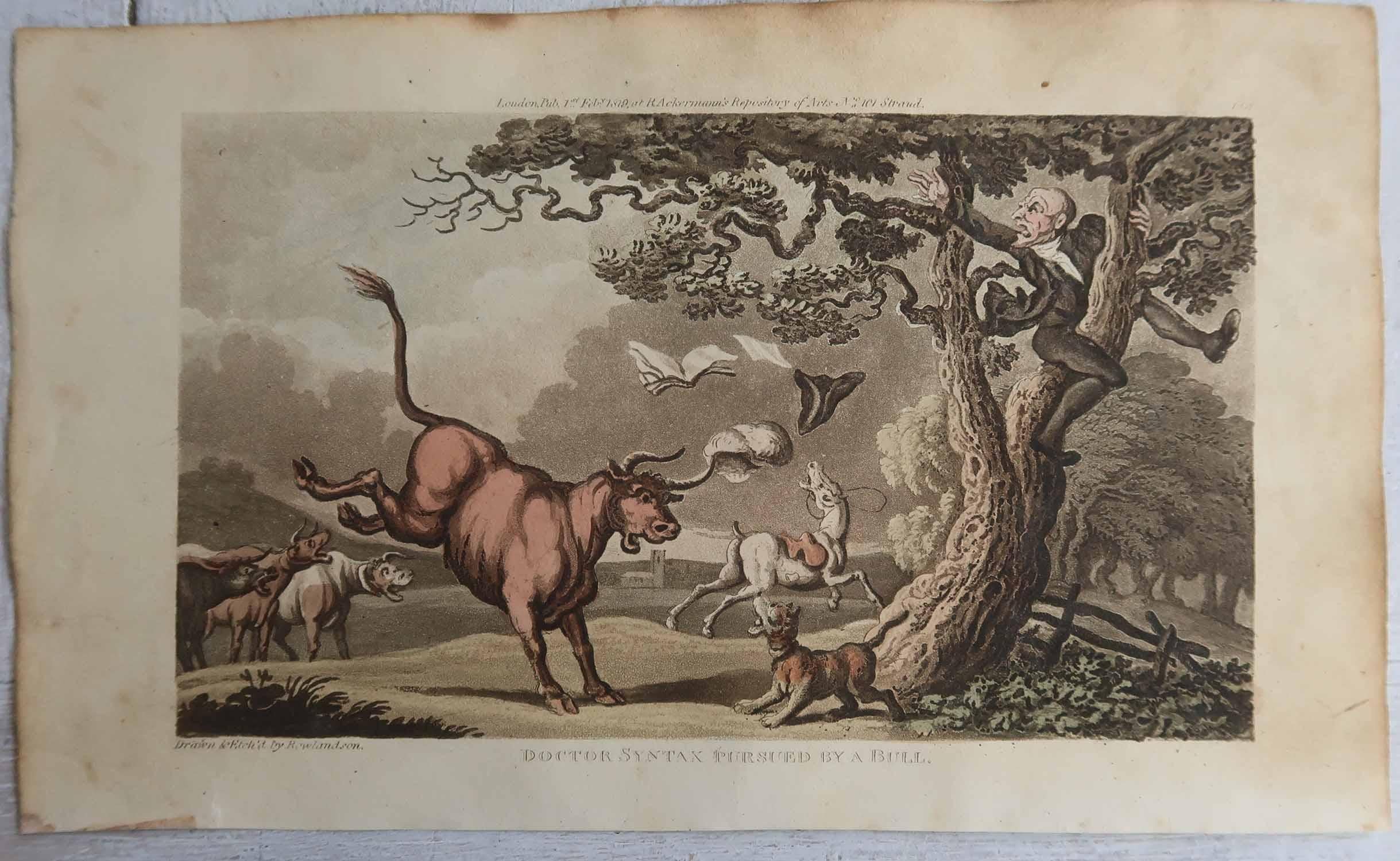 Set of 15 Original Antique Prints After Thomas Rowlandson. Dated 1819 In Good Condition For Sale In St Annes, Lancashire