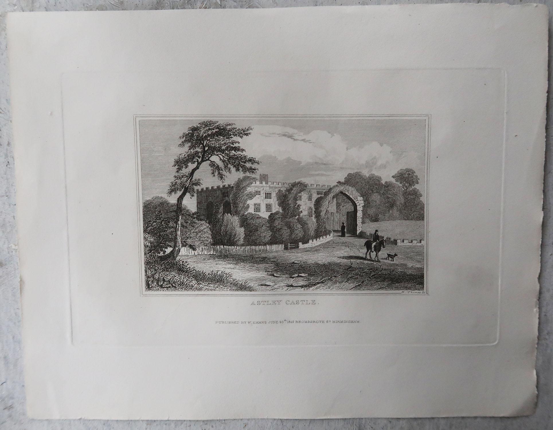 Set of 15 Original Antique Prints of English Country Houses and Gardens, 1829 5