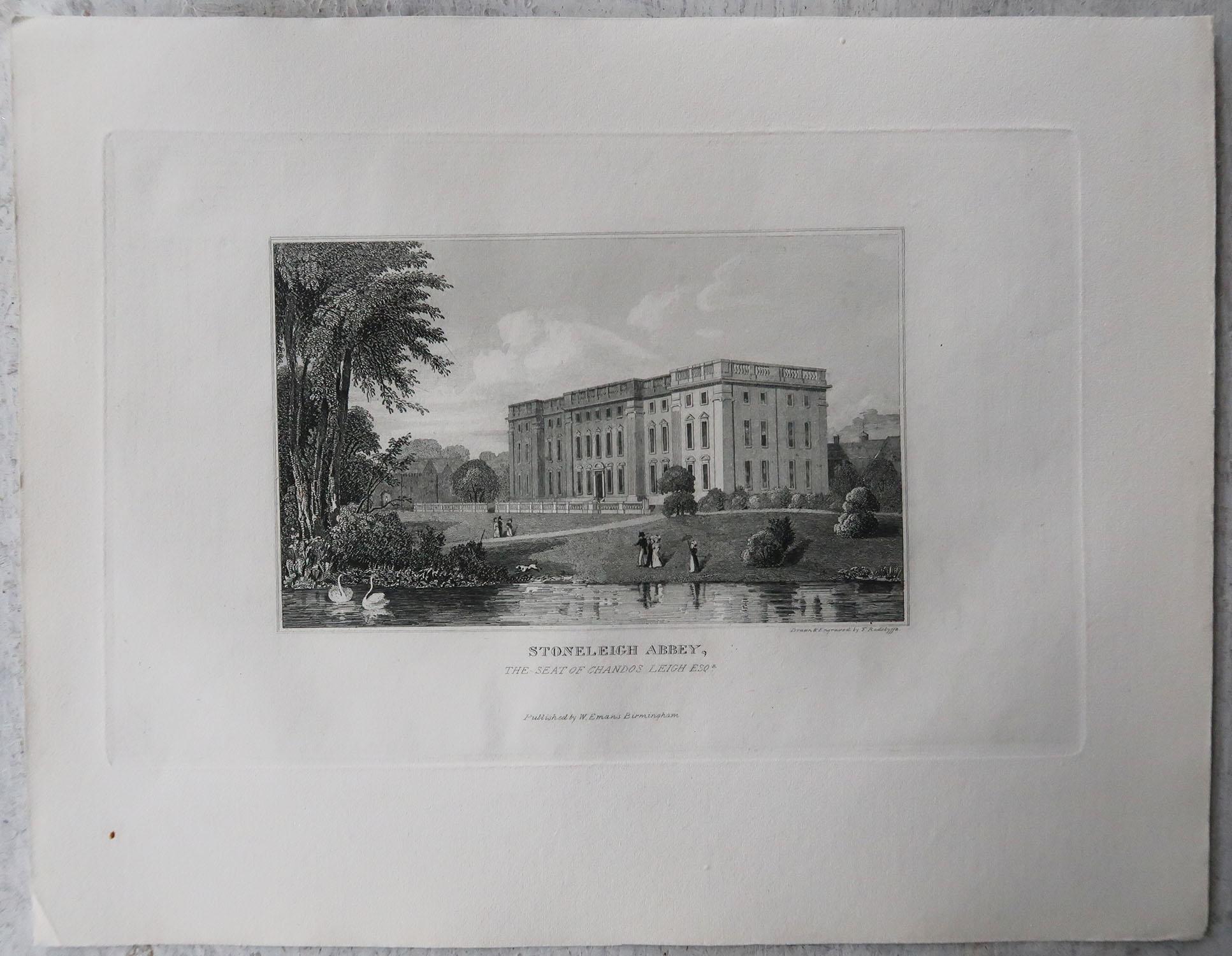 Set of 15 Original Antique Prints of English Country Houses and Gardens, 1829 In Good Condition In St Annes, Lancashire