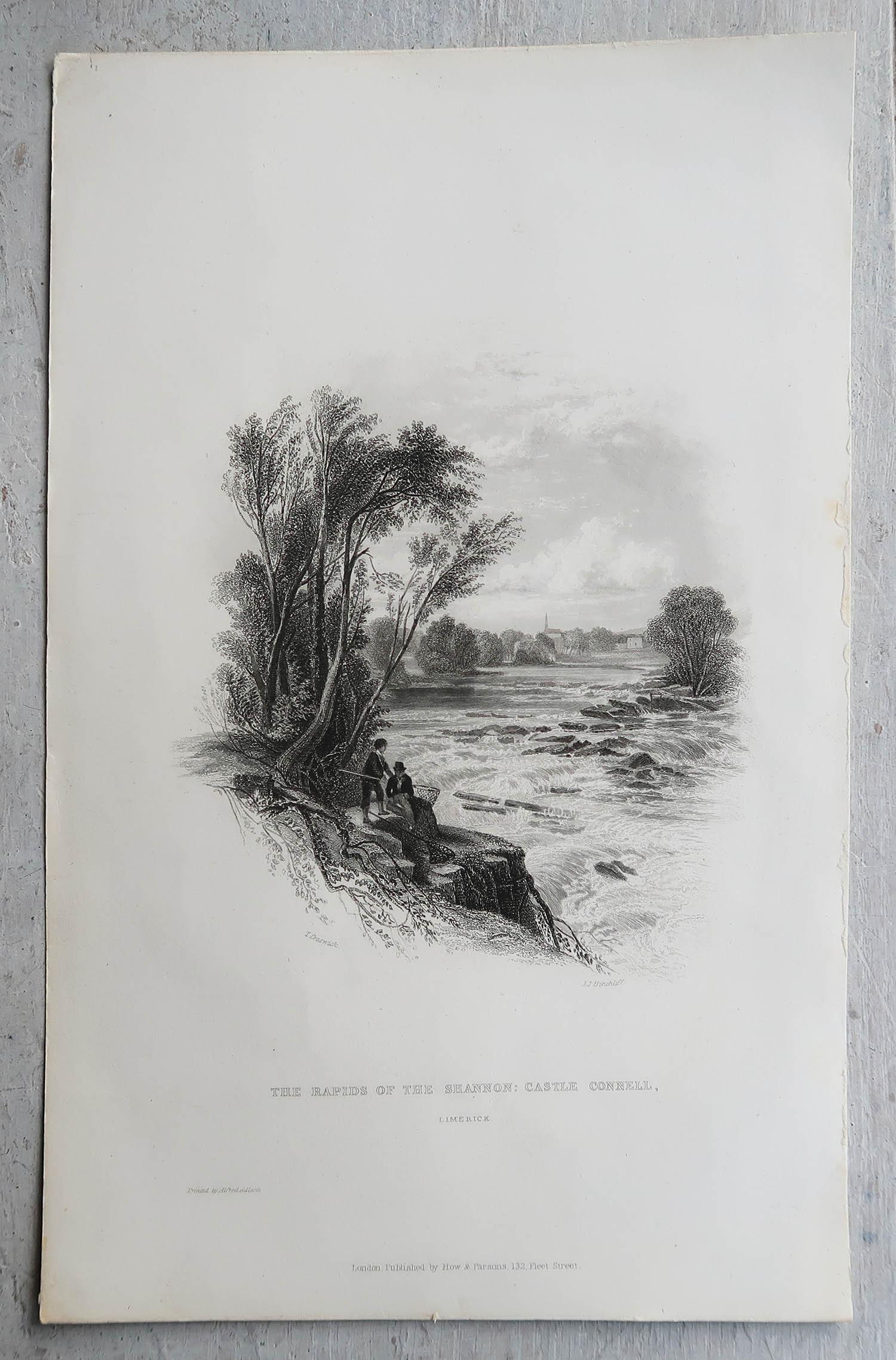 Ensemble de 15 estampes originales anciennes d'Irlande, vers 1840 en vente 3