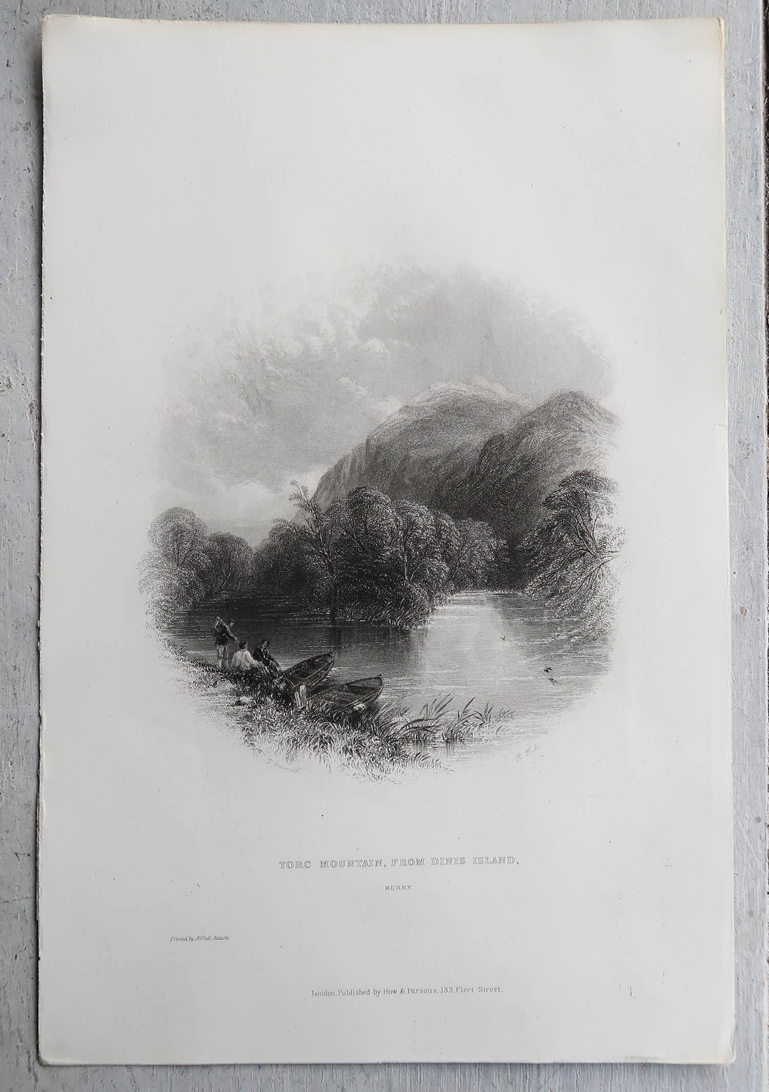 Ensemble de 15 estampes originales anciennes d'Irlande, vers 1840 en vente 4