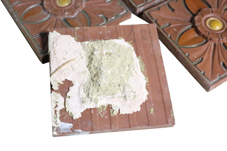 Set of 16 Antique Maw and Company Tiles at 1stDibs
