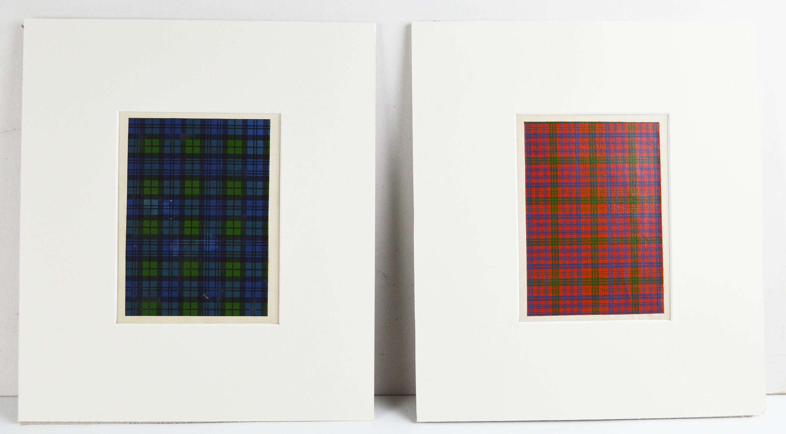 Set of 16 Antique Prints of Scottish Clan Tartans, circa 1860 In Good Condition In St Annes, Lancashire