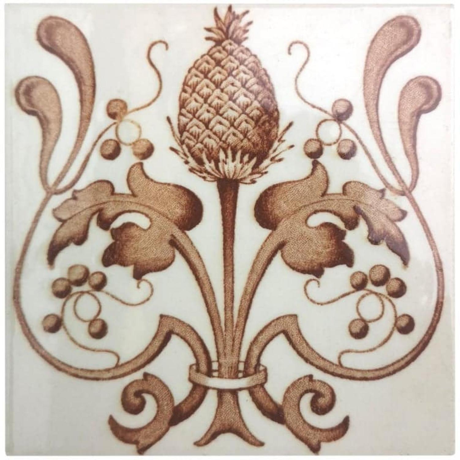 Ensemble de 16 carreaux émaillés Art Nouveau, Belgique, 1920 en vente 2