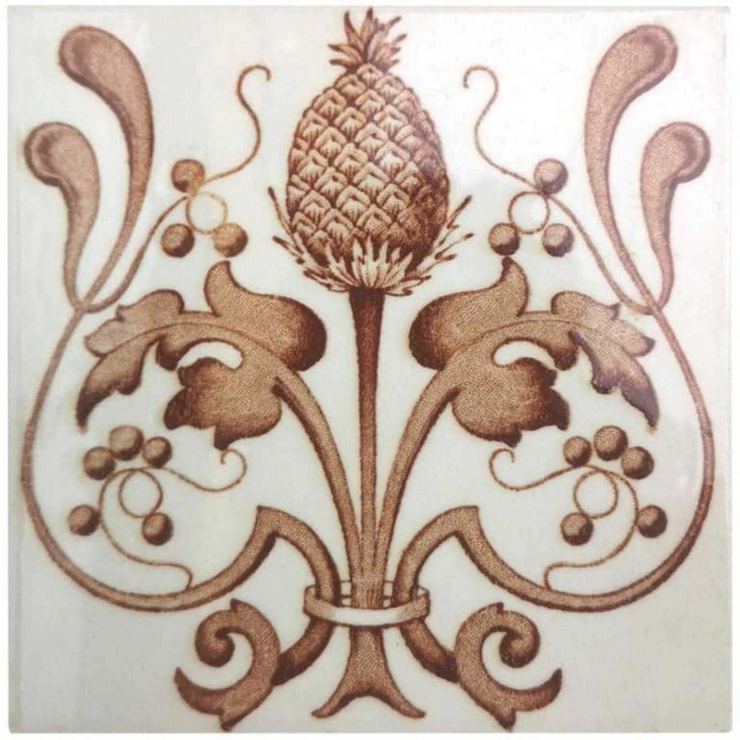 Set of 16 Art Nouveau Glazed Tiles, Belgium, 1920 For Sale 4