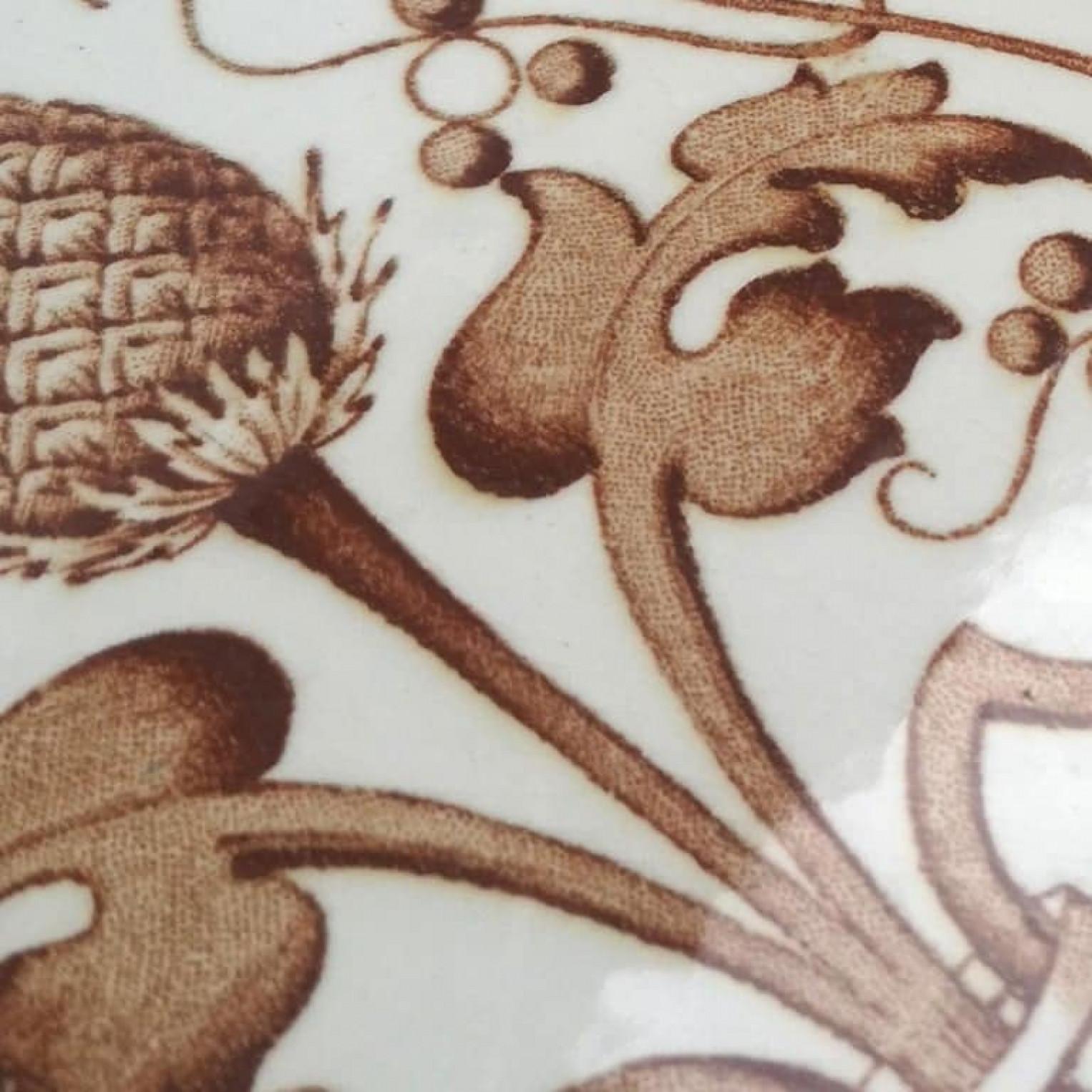 Set of 16 Art Nouveau Glazed Tiles, Belgium, 1920 For Sale 1