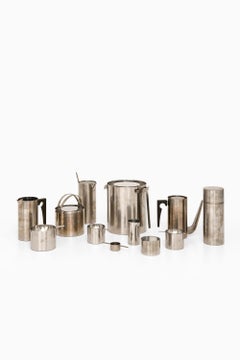 Set von 16 Cylinda-Tischgeschirr aus Edelstahl von Arne Jacobsen, 1960er Jahre