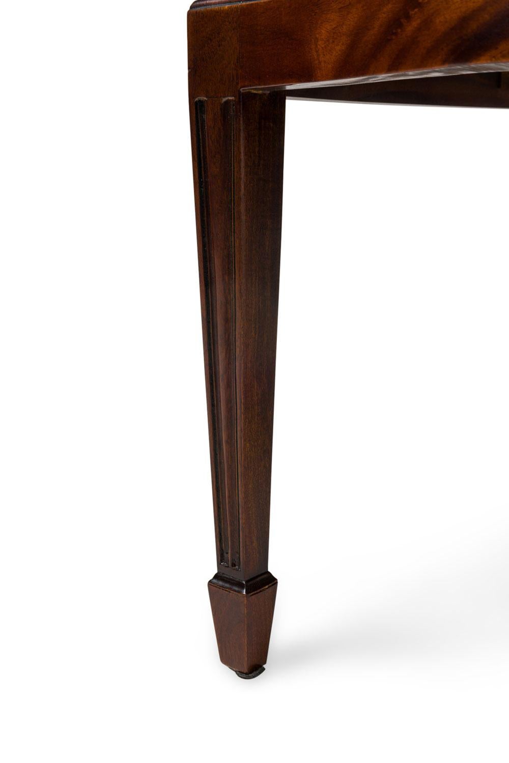 Set of 16 English Adam Style Open Back Side Chairs with Upholstered Cushion in vendita 4