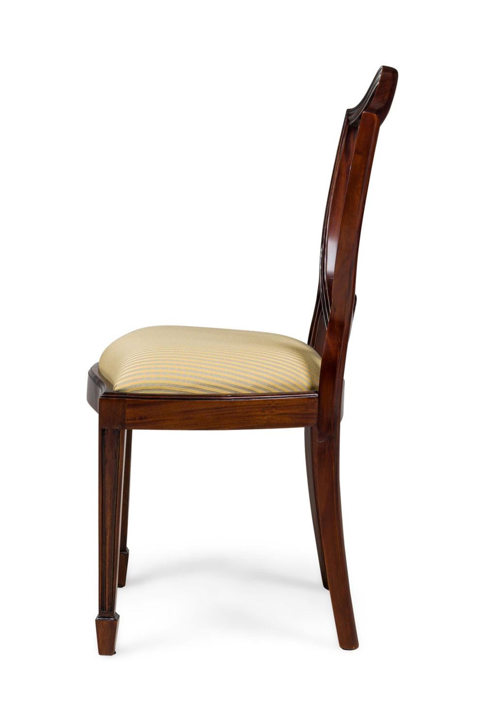 Set of 16 English Adam Style Open Back Side Chairs with Upholstered Cushion In condizioni buone in vendita a Queens, NY