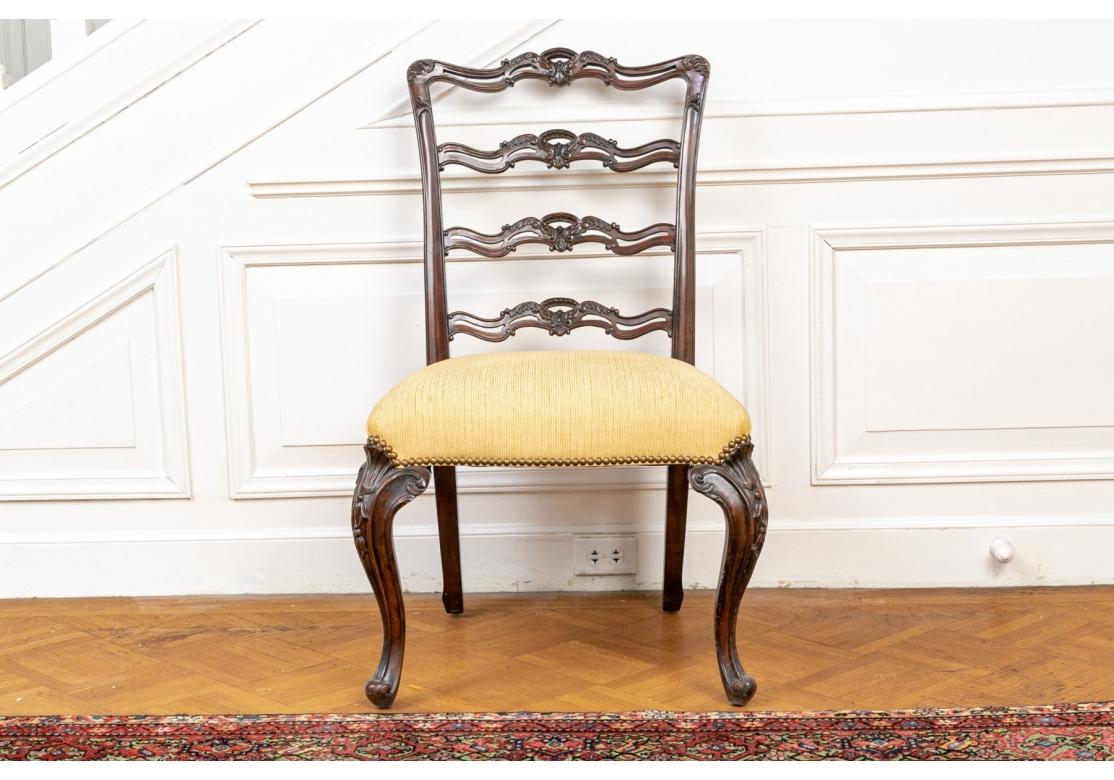 Set Of 16 Fine Georgian Style Mahogany Dining Room Chairs For Sale 4