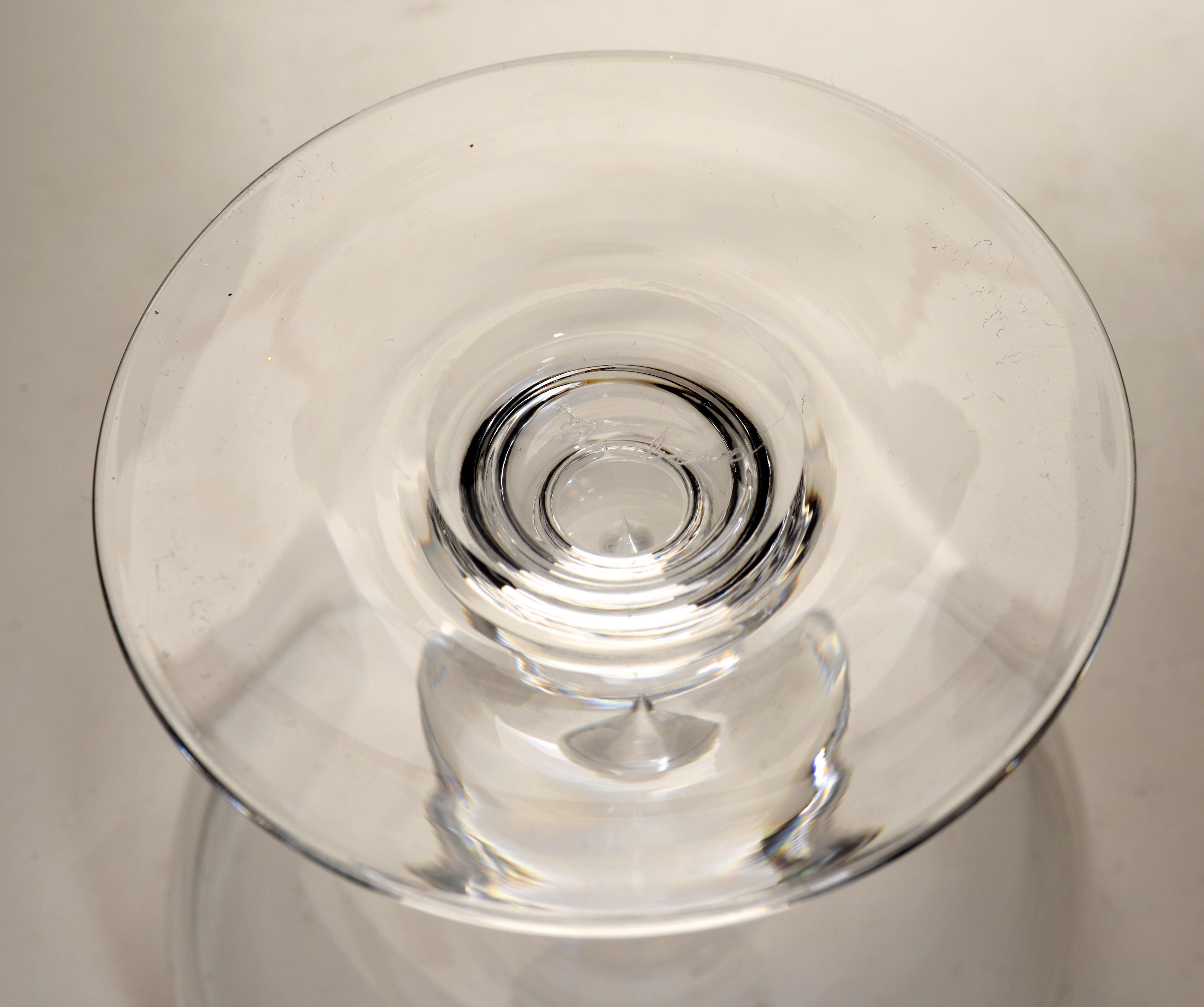 Mid-Century Modern Ensemble de 16 verres Sherbet Steuben pour Champagne/Coupe/Tall conçus par George Thompson en vente
