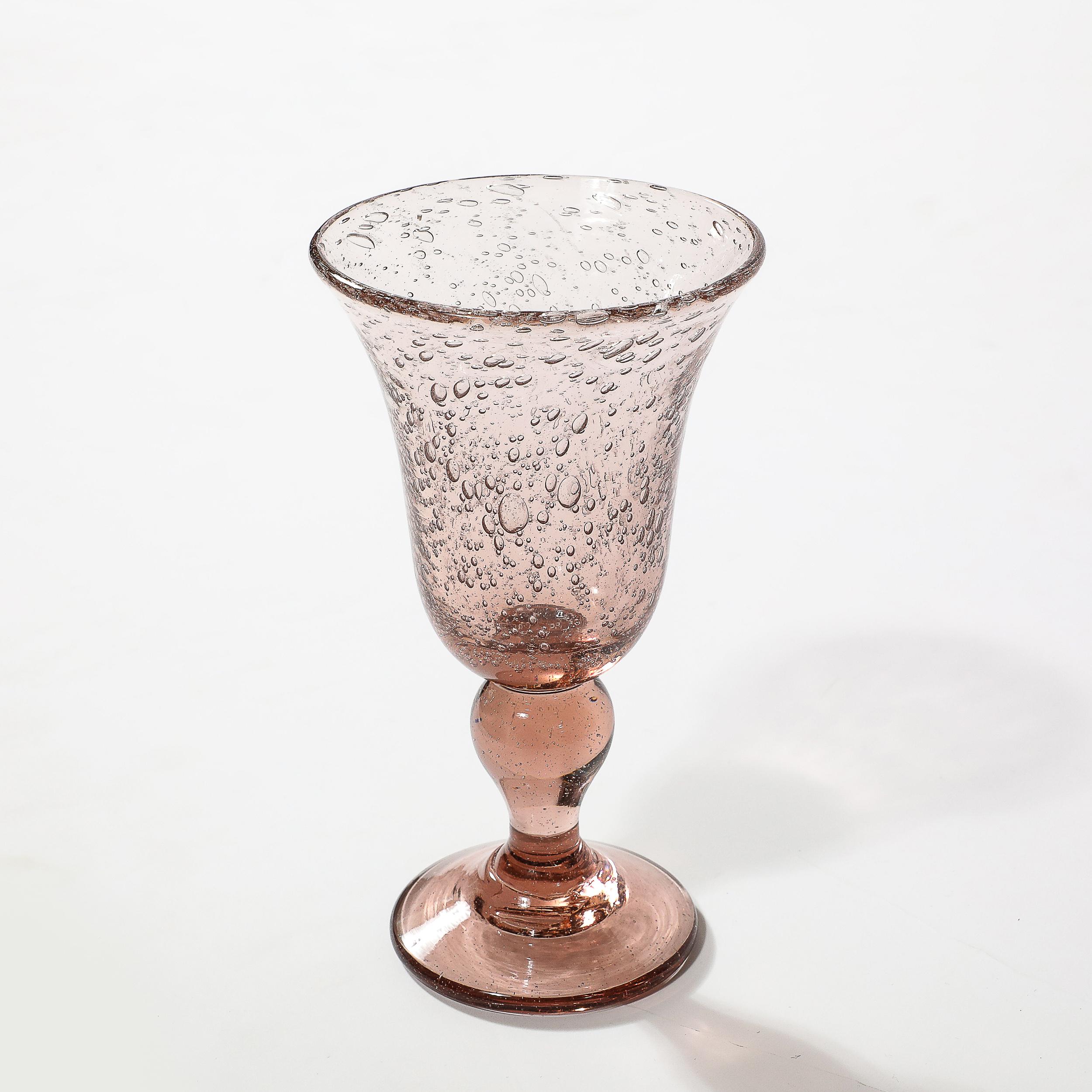 Ensemble de 16 verres à suspension en améthyste fumée soufflée à la main par La Verrerie de Biot en vente 3