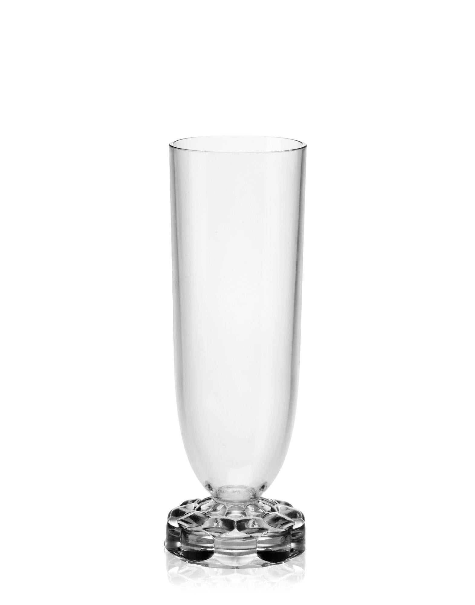 The Jellies family tableware line has been expanded to include new items designed especially for the Christmas holidays and for ringing in the new year, the Jellies champagne flute.

Dimensions: Height 6.75 in.; Diameter 2.13 in.; Unit weight 0.12