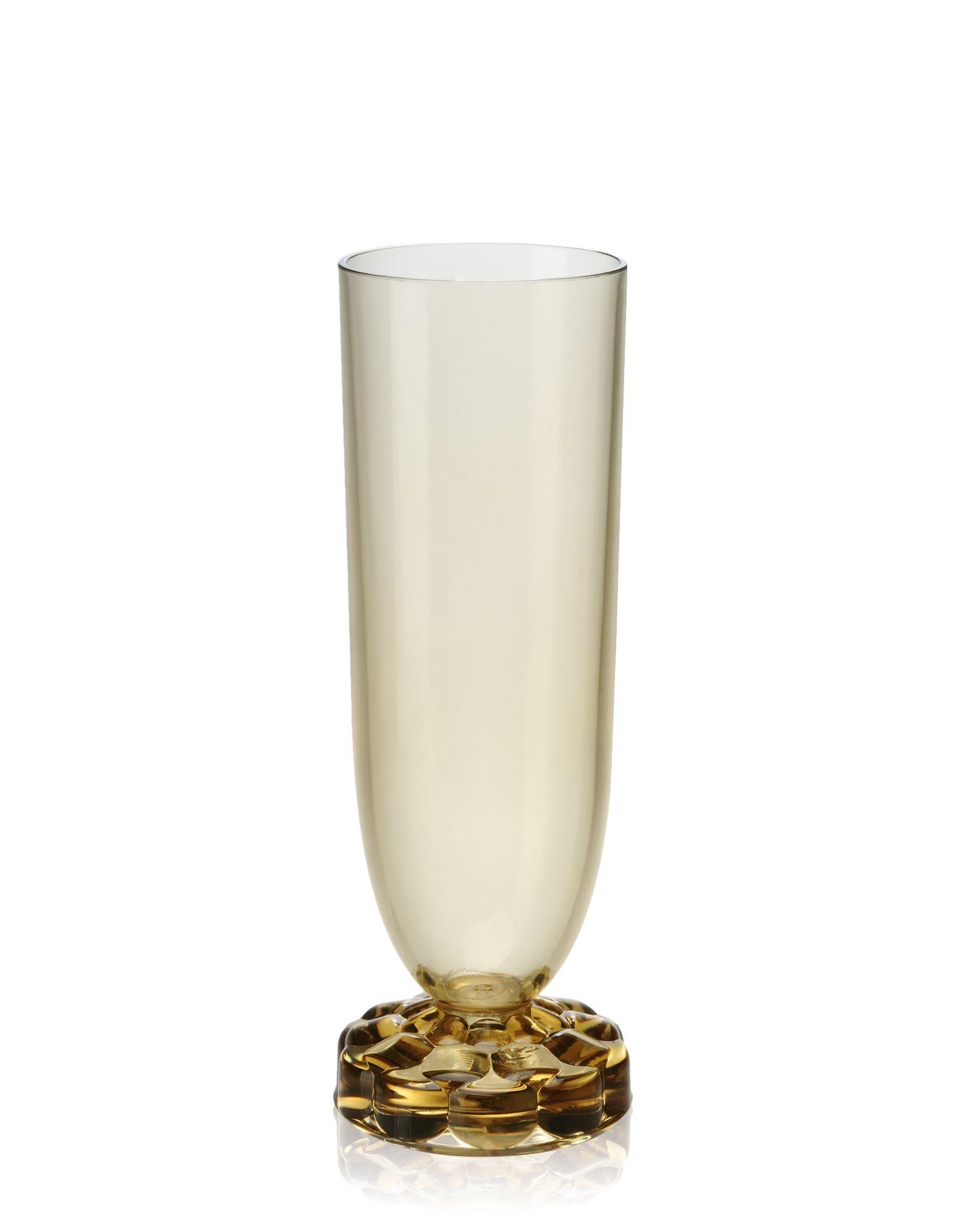 The jellies family tableware line has been expanded to include new items designed especially for the Christmas holidays and for ringing in the new year, the jellies champagne flute.

Dimensions: Height 6.75 in.; Diameter 2.13 in.; Unit weight: