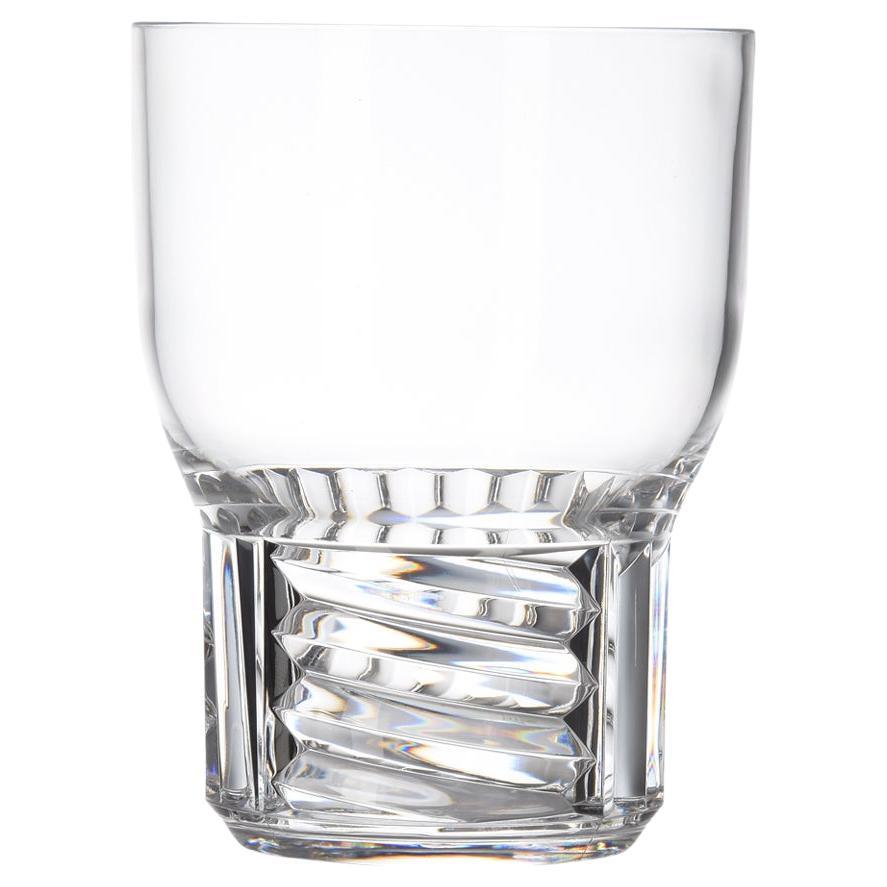 Set of 16 Kartell Trama Water Glasses in Crystal by Patricia Urquiola For Sale