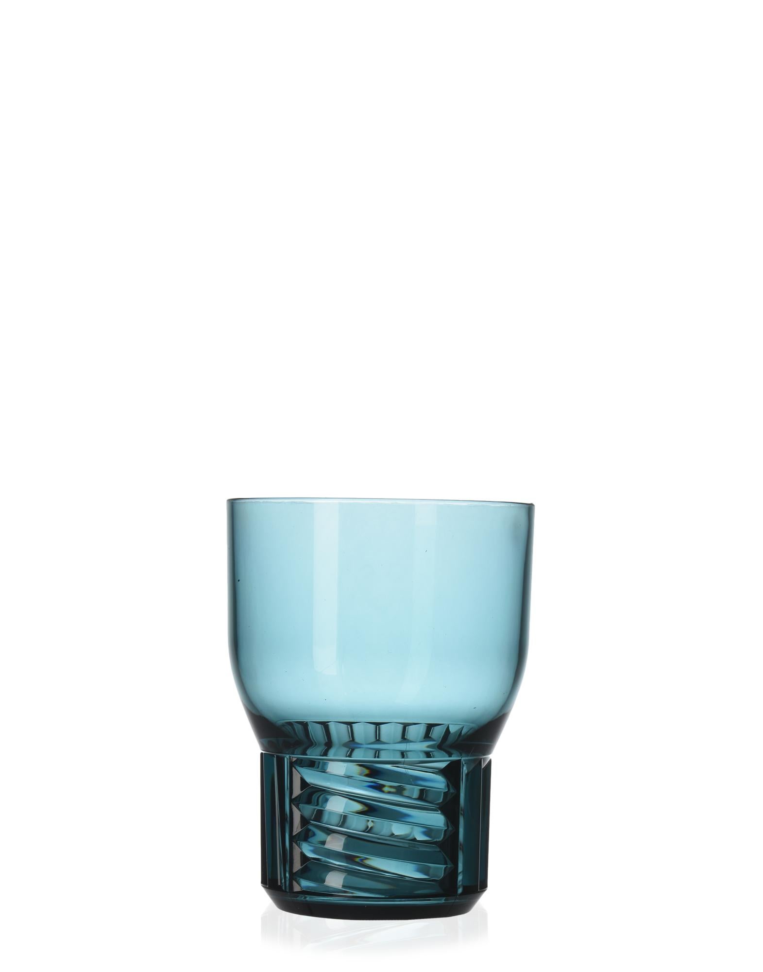 Set of 16 Kartell Trama Water Glasses in Light Blue by Patricia Urquiola For Sale
