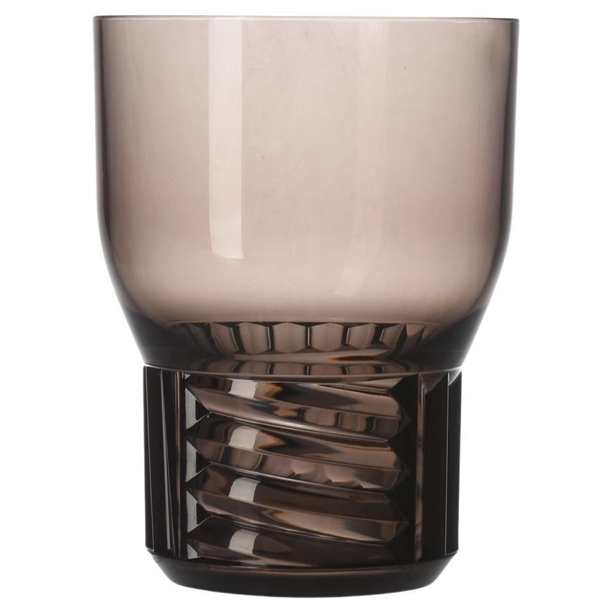 Set of 16 Kartell Trama Water Glasses in Smoke by Patricia Urquiola