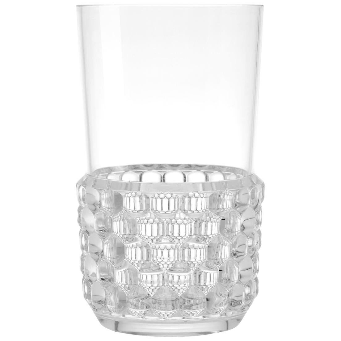 Set of 16 Large Kartell Jellies Glasses in Crystal by Patricia Urquiola