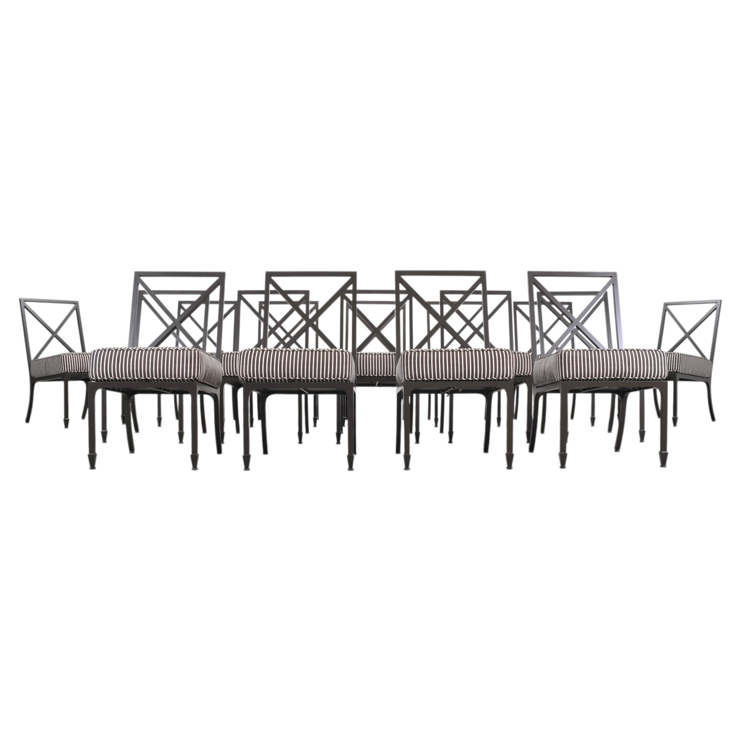 Set of 16 McKinnon and Harris Beaufort Garden Dining Chairs