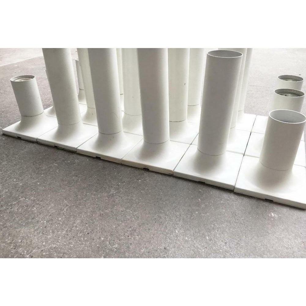 Metallo Set di 16 lampade da soffitto A248 di Rolf Krüger, tedesche dell'era spaziale di metà secolo in vendita