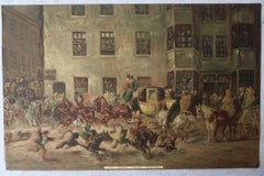 Set of 16 Original Antique Coaching Prints, C.1900