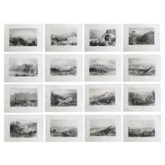 Set of 16 Original Antique Prints of the Levant / Holy Land /Middle East. C 1840