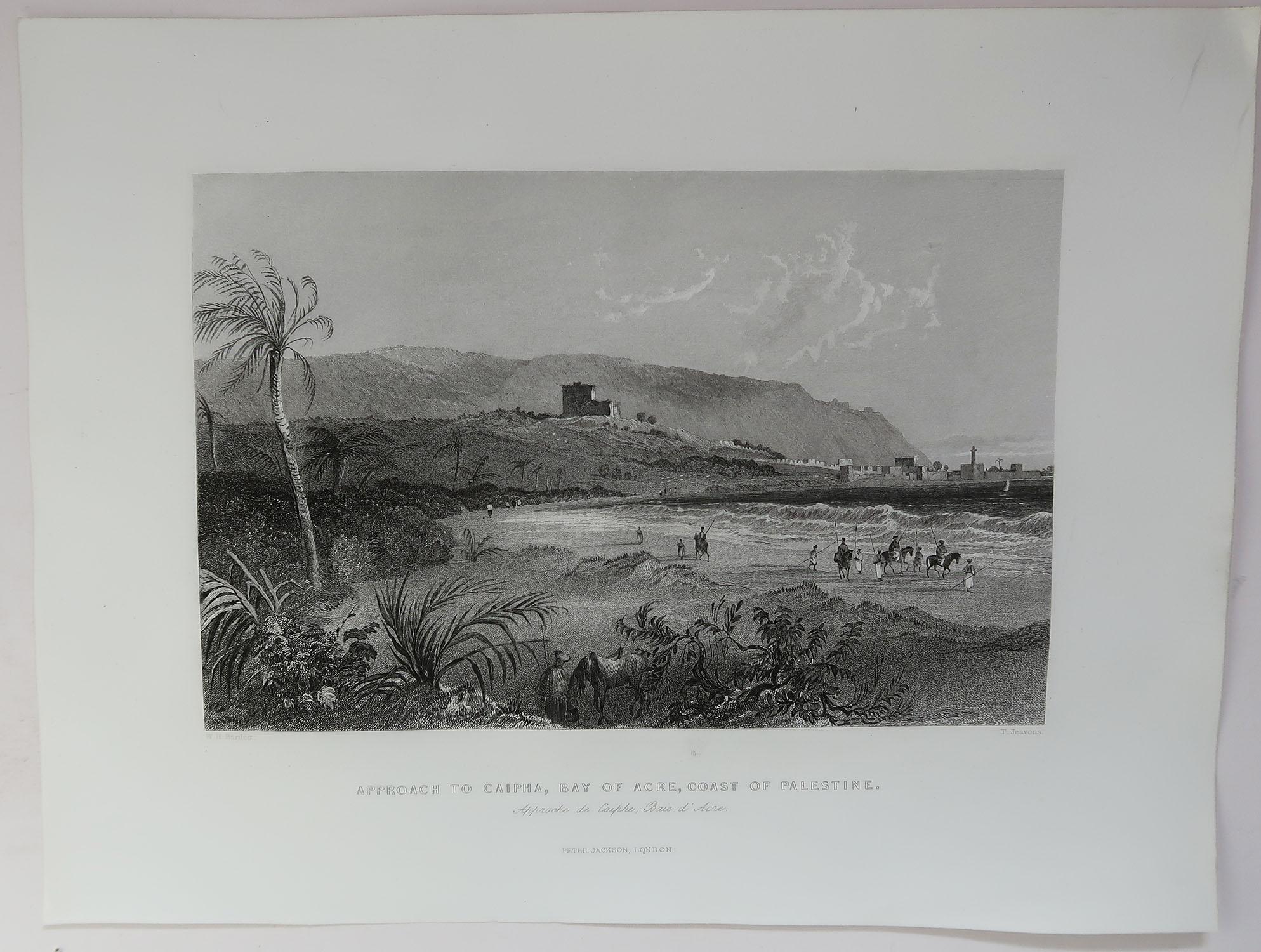 Set of 16 Original Antique Prints of The Levant / Holy Land /Middle East, C 1840 2