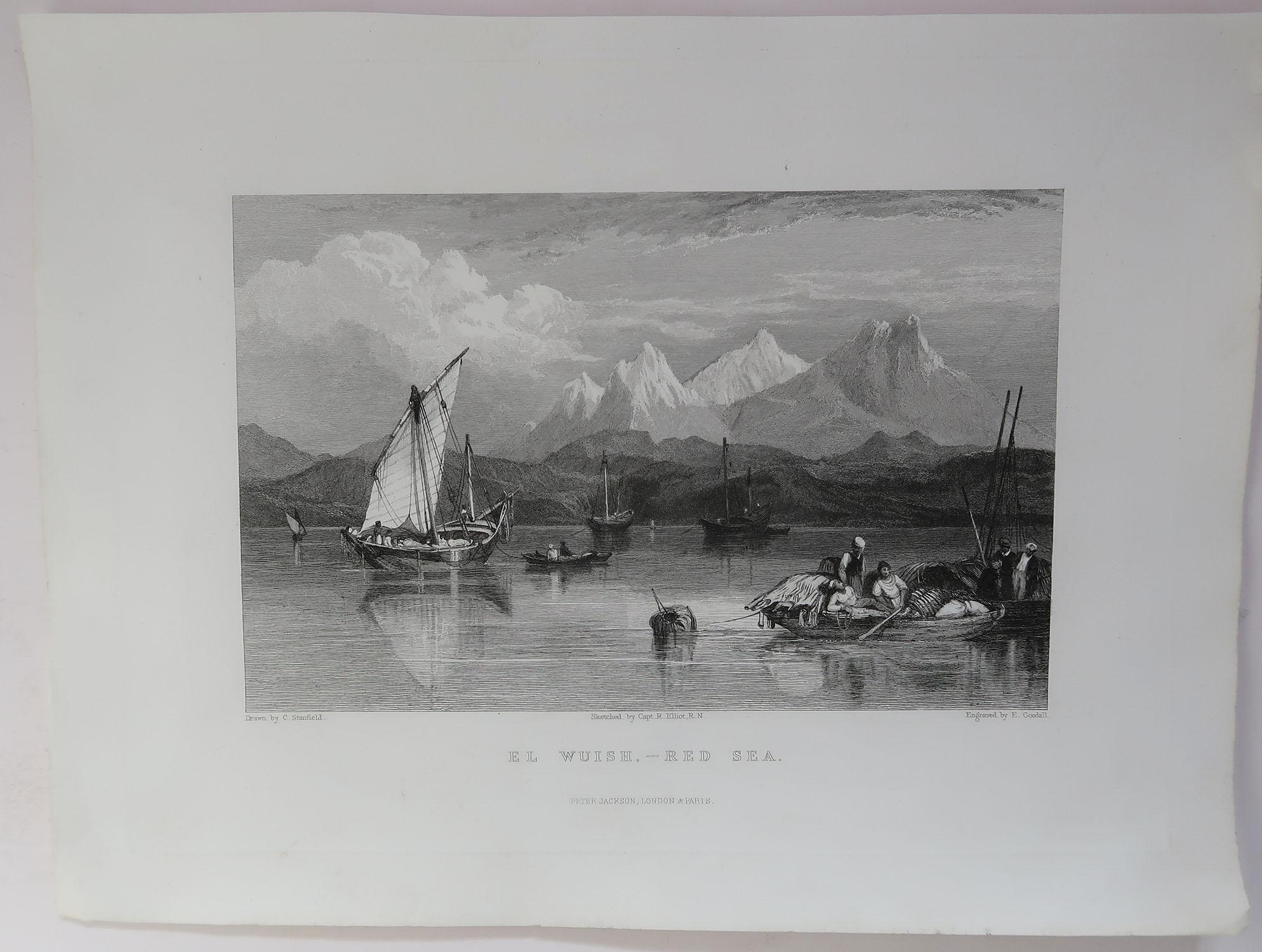 Set of 16 Original Antique Prints of The Levant / Holy Land /Middle East, C 1840 3