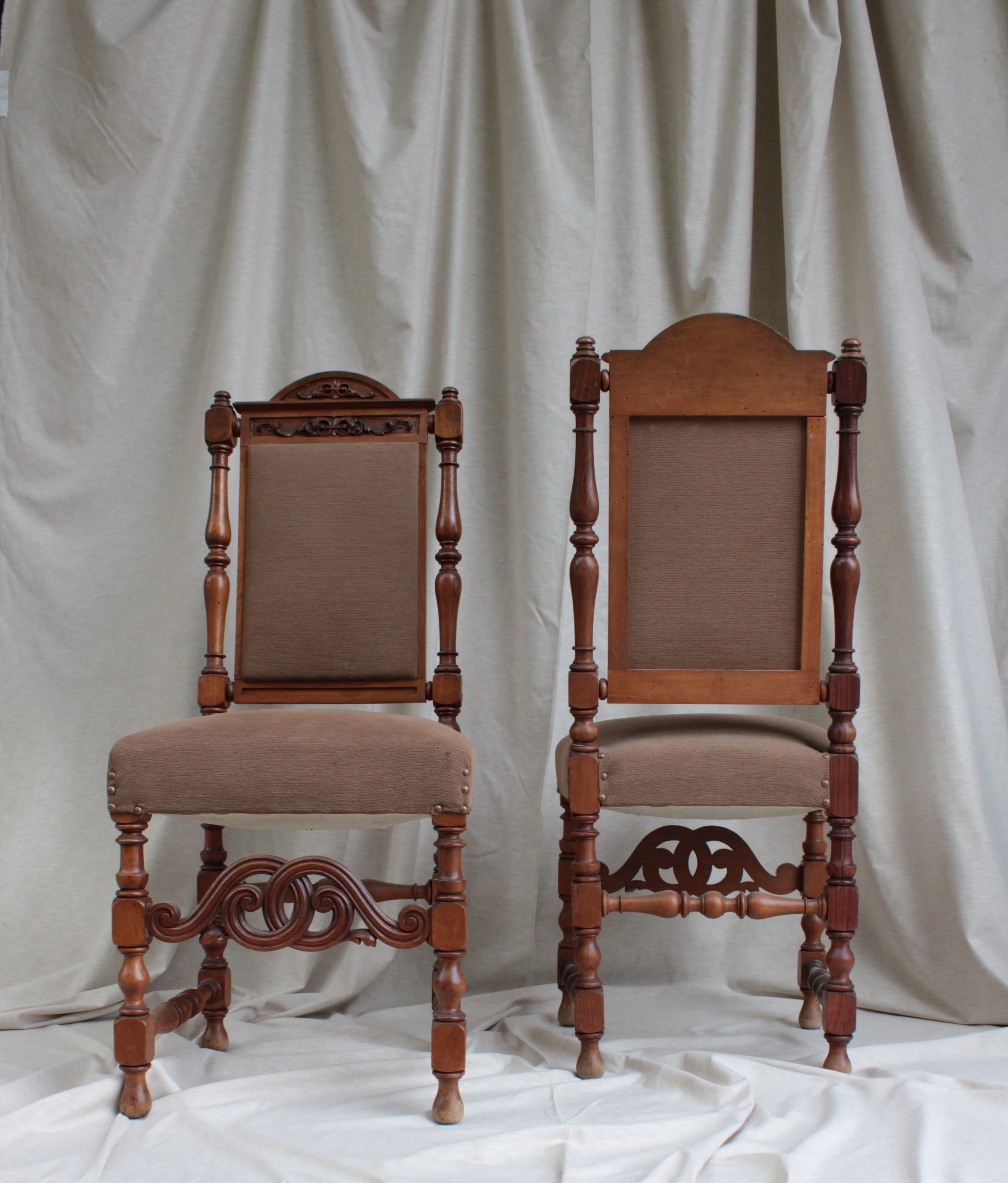 Chêne Ensemble de 16 chaises portugaises en bois, vers le 19e siècle en vente
